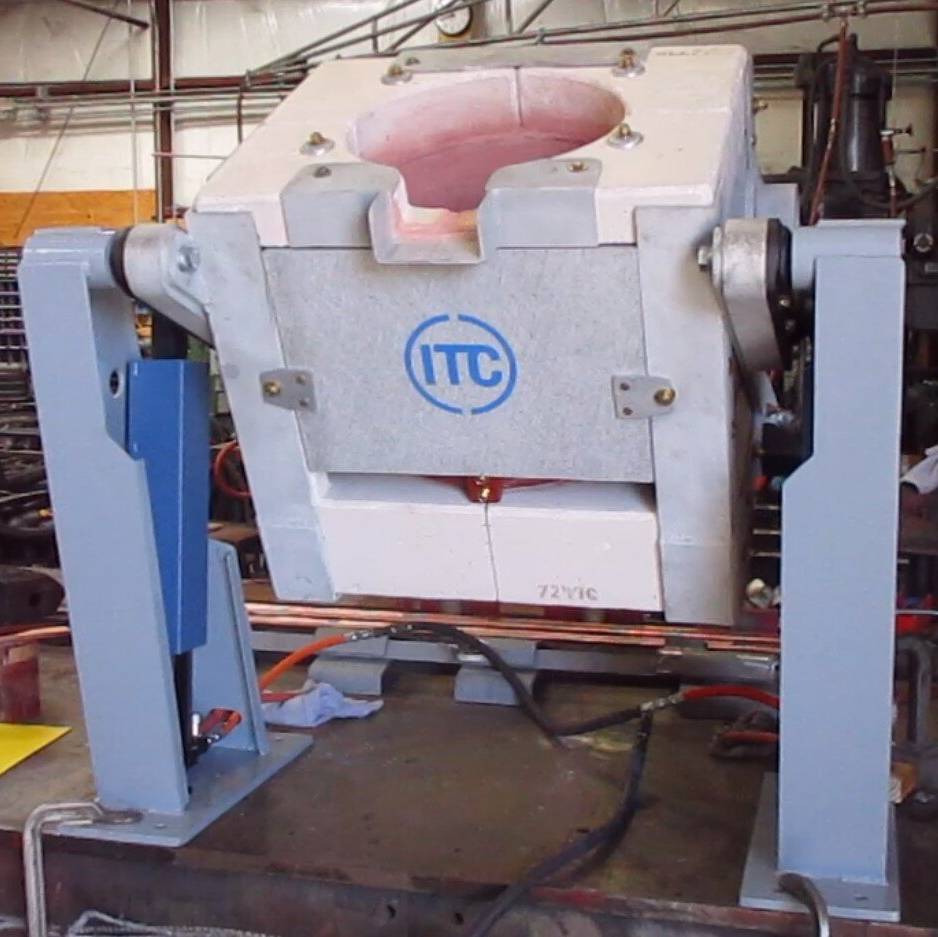 ITC tests 400lb induction melting furnace