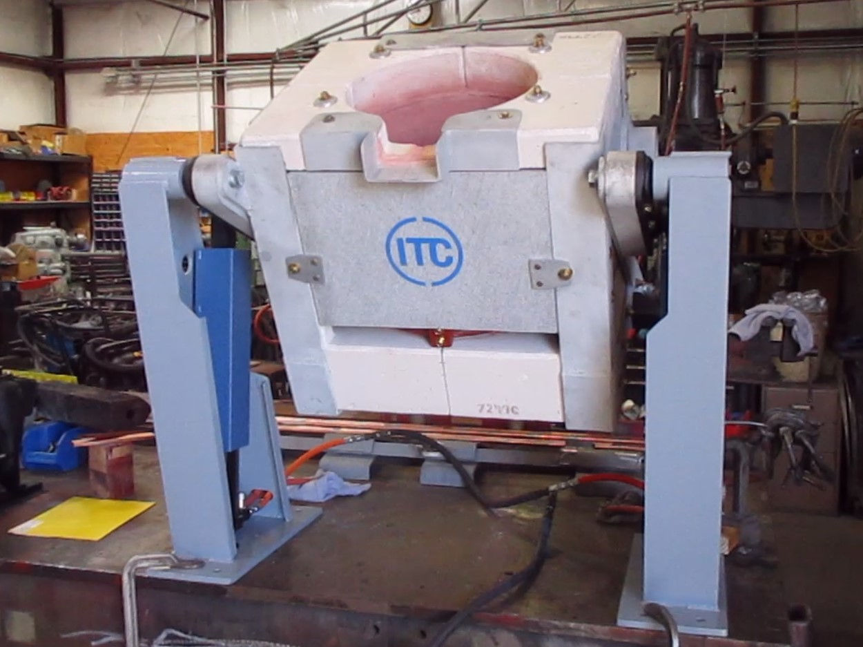 ITC tests 400lb induction melting furnace
